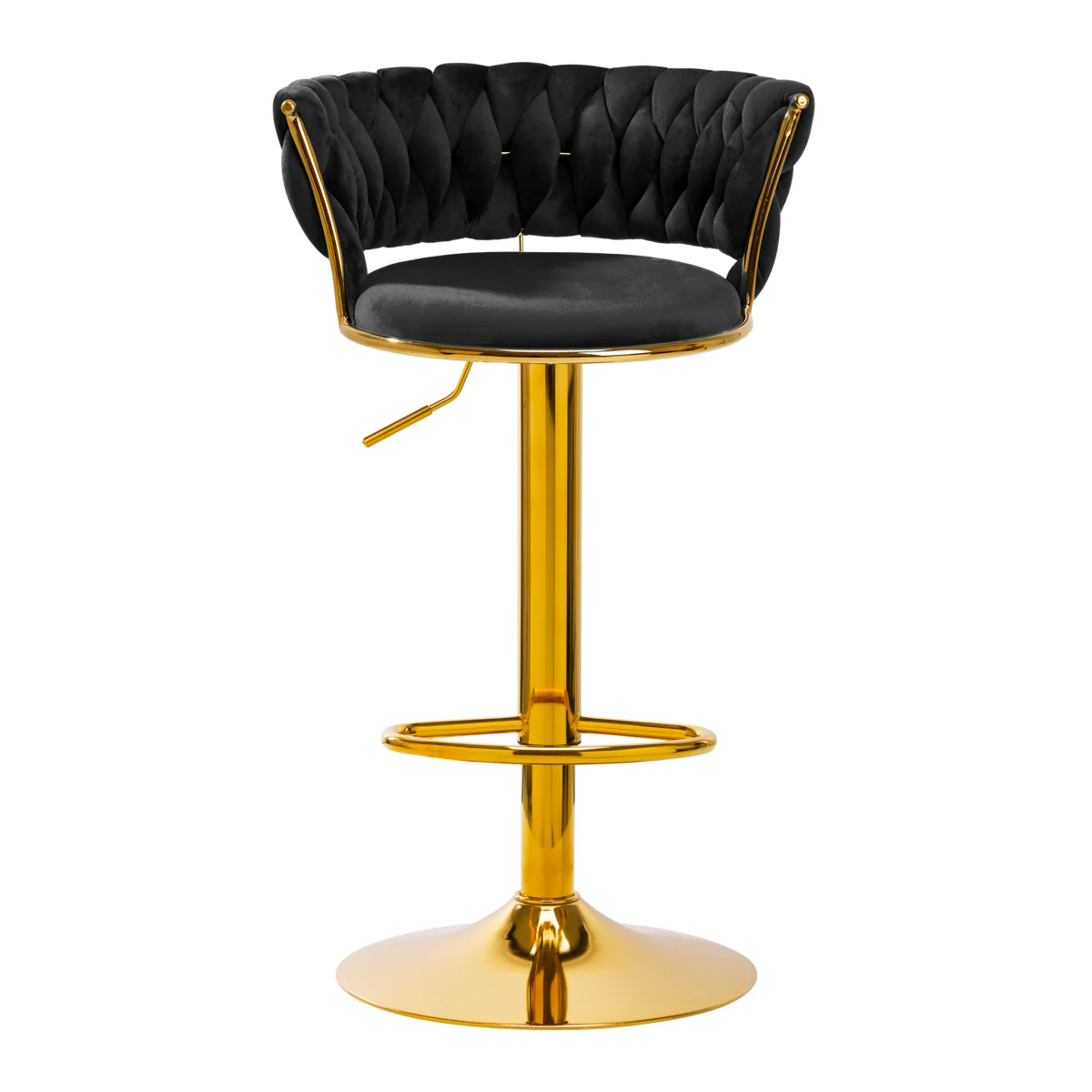 4Rico Bar Hocker QS-B313A Black Velvet - Image 8