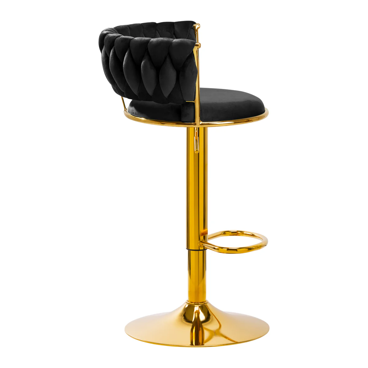 4Rico Bar Hocker QS-B313A Black Velvet - Image 9