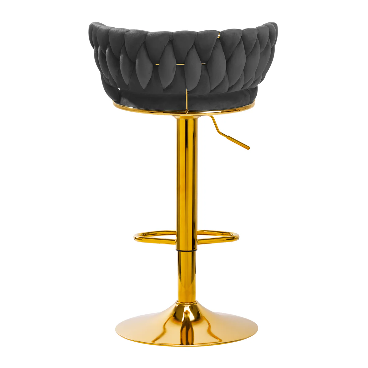 4Rico Bar Hocker QS-B313A Grey Velvet - Image 7