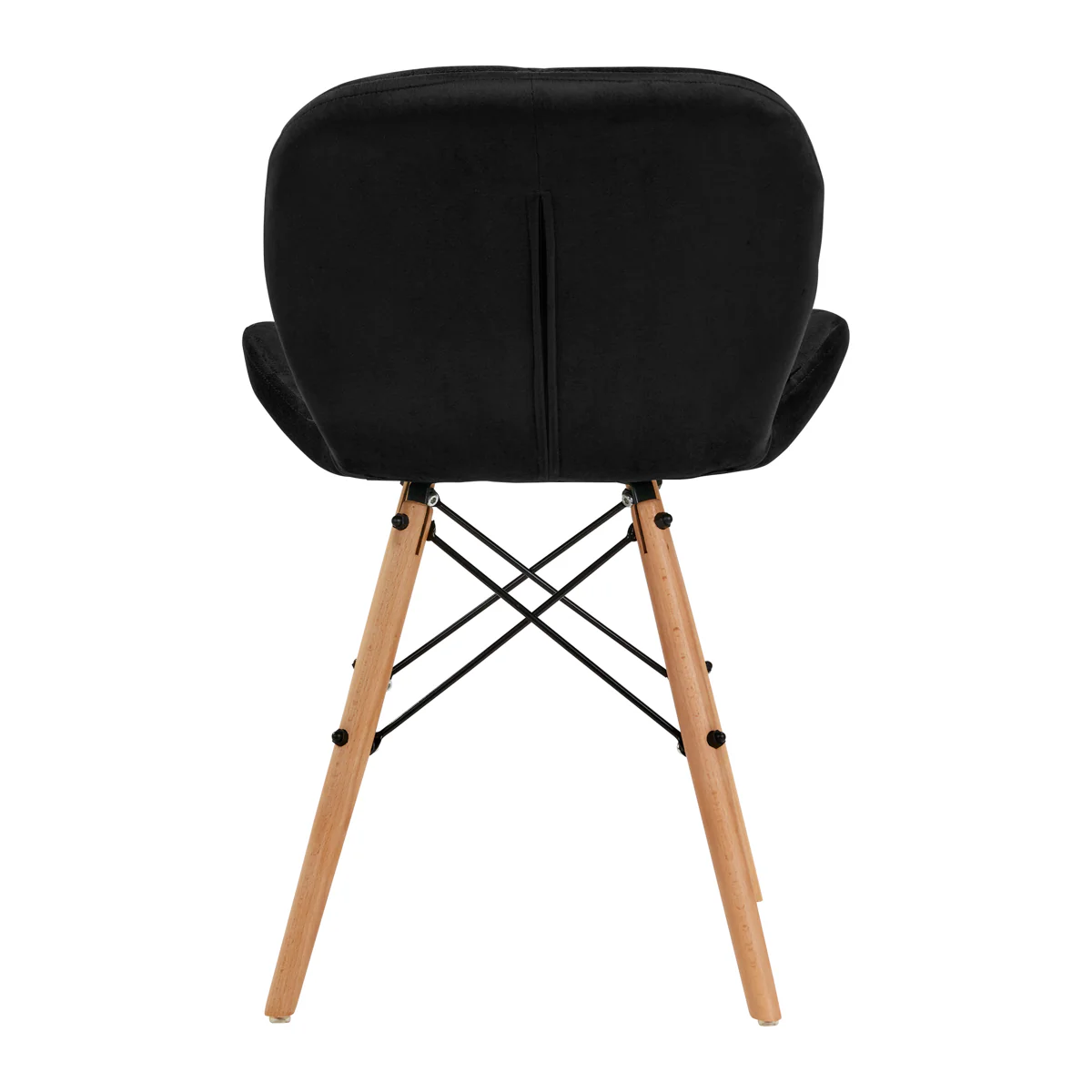 4Rico Cosmetic Chair QS-186 Black Velvet - Image 7