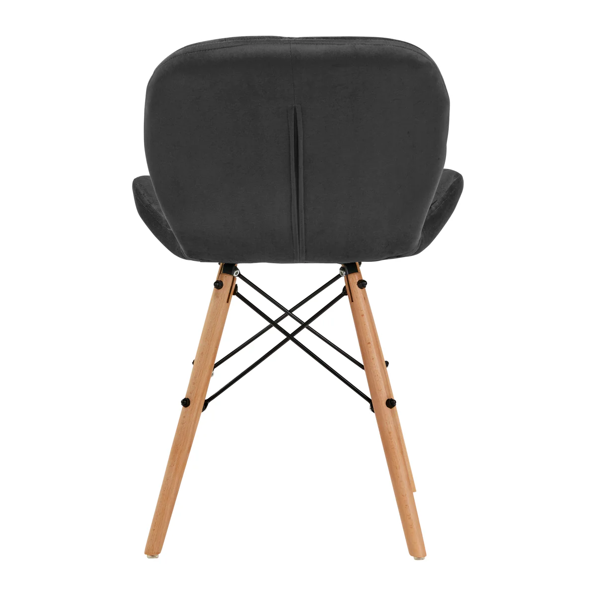 4Rico Cosmetic chair QS-186 gray velvet - Image 7