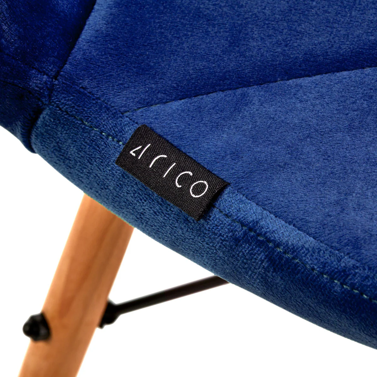 4Rico Cosmetic Chair QS-186 Navy Velvet - Image 4