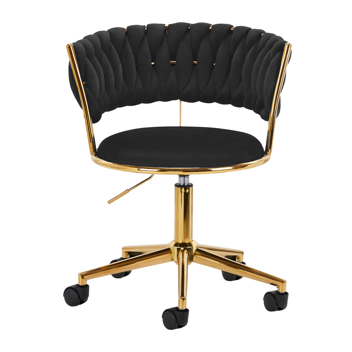 4Rico Swivel Chair QS-GW01G Black - Image 3