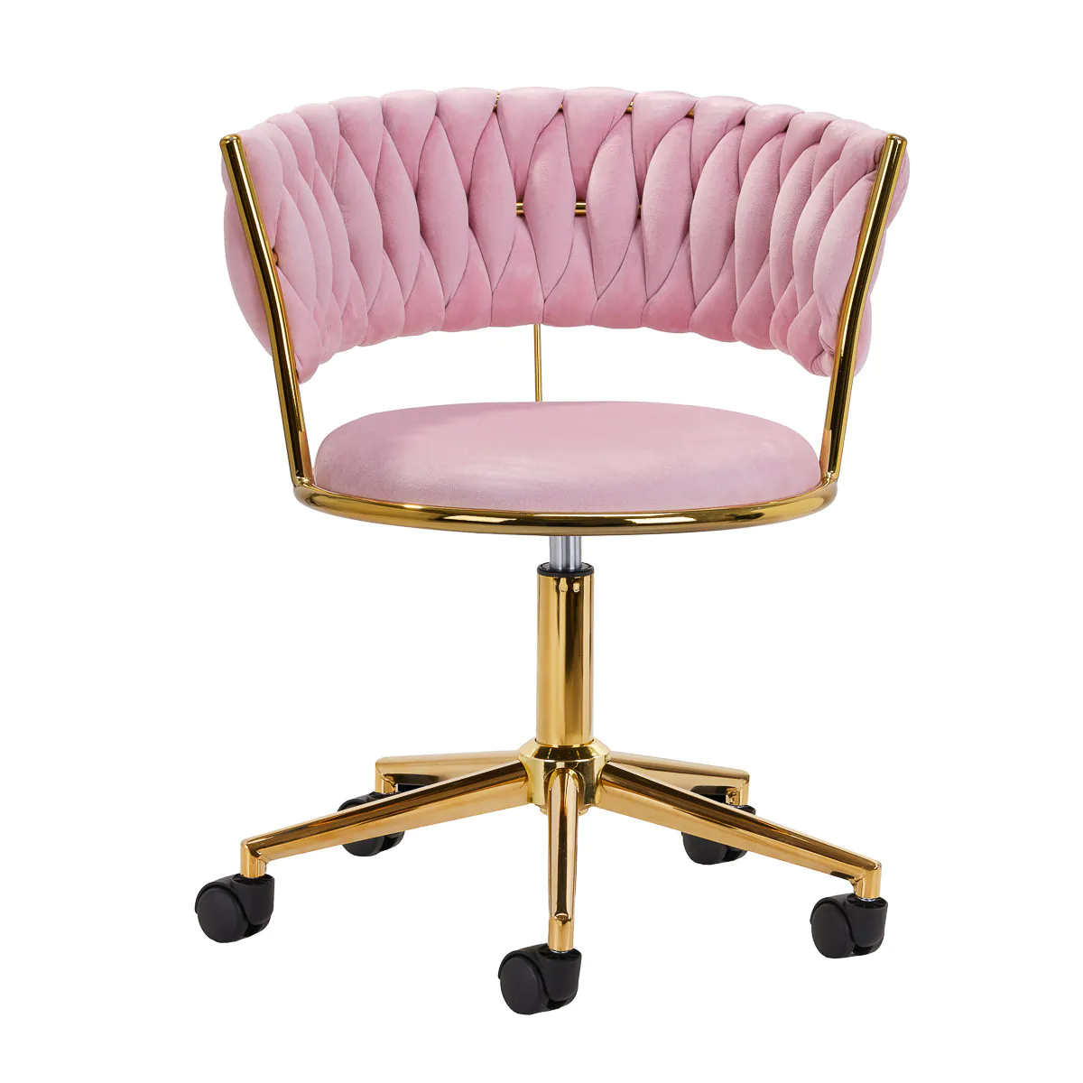 4Rico Swivel Chair QS-GW01G Pink - Image 3