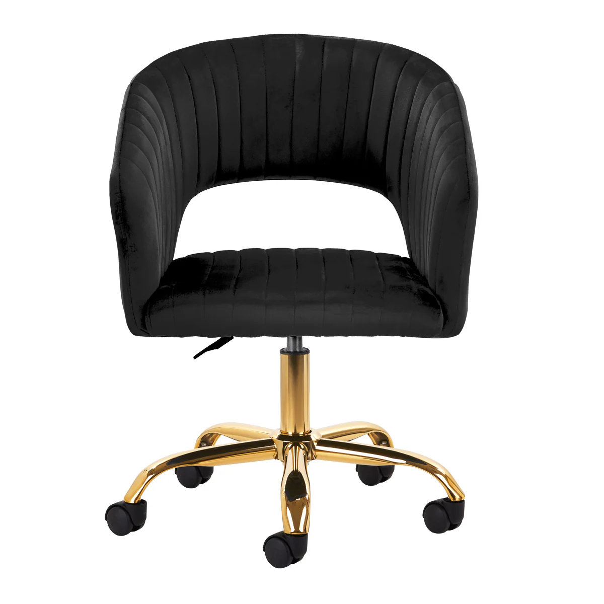 4Rico Swivel Chair QS-OF212G Black - Image 2