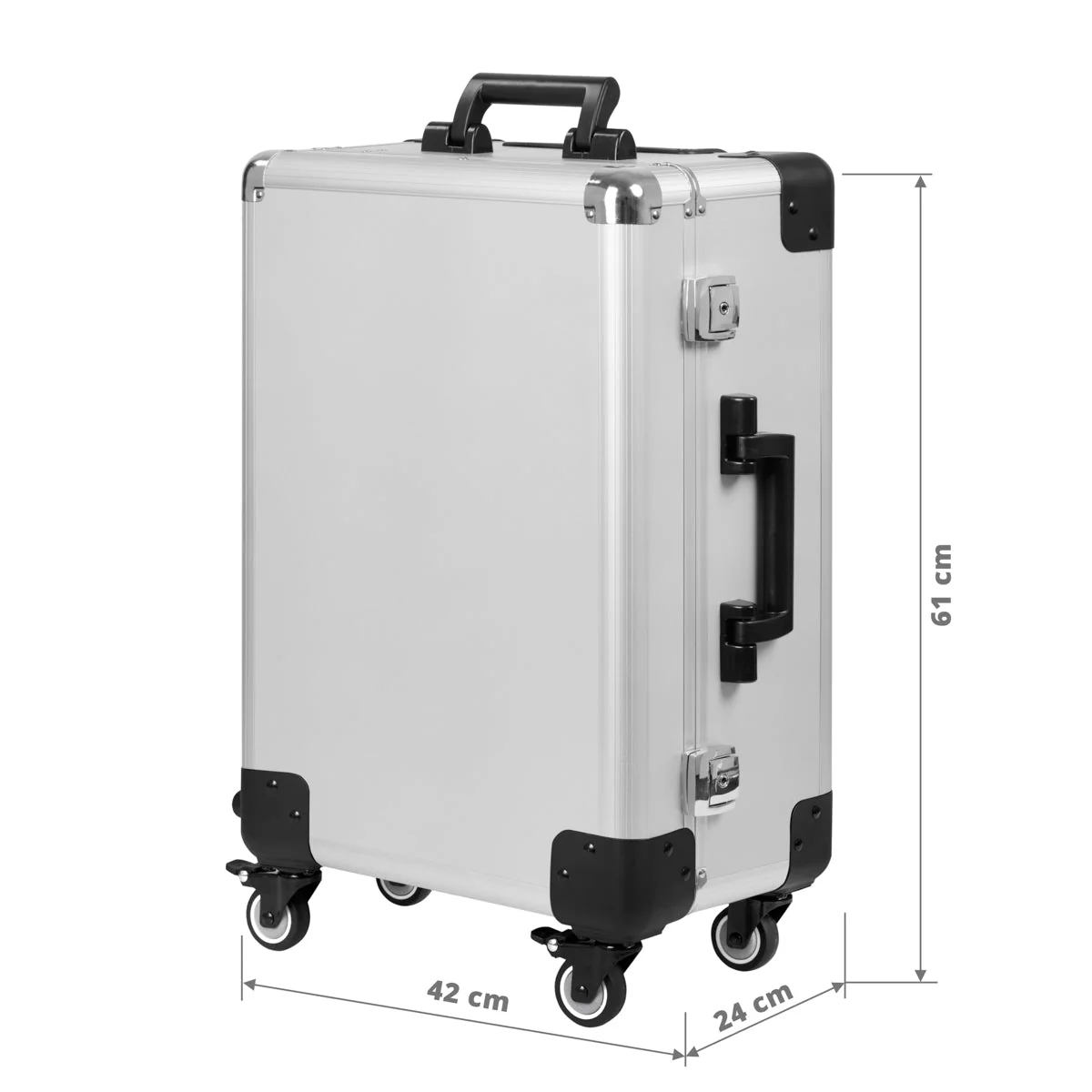 ActiveShop Case Portable Makeup Stand T-27 Silver - Image 3