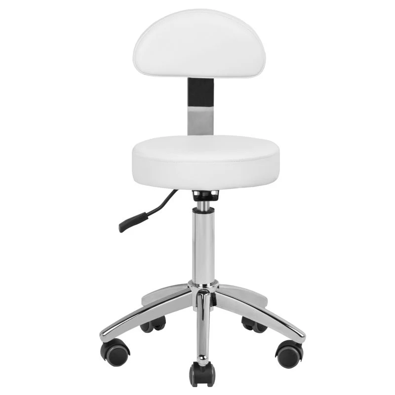 ActiveShop Cosmetic Chair AM-304 White & Silver - Image 5