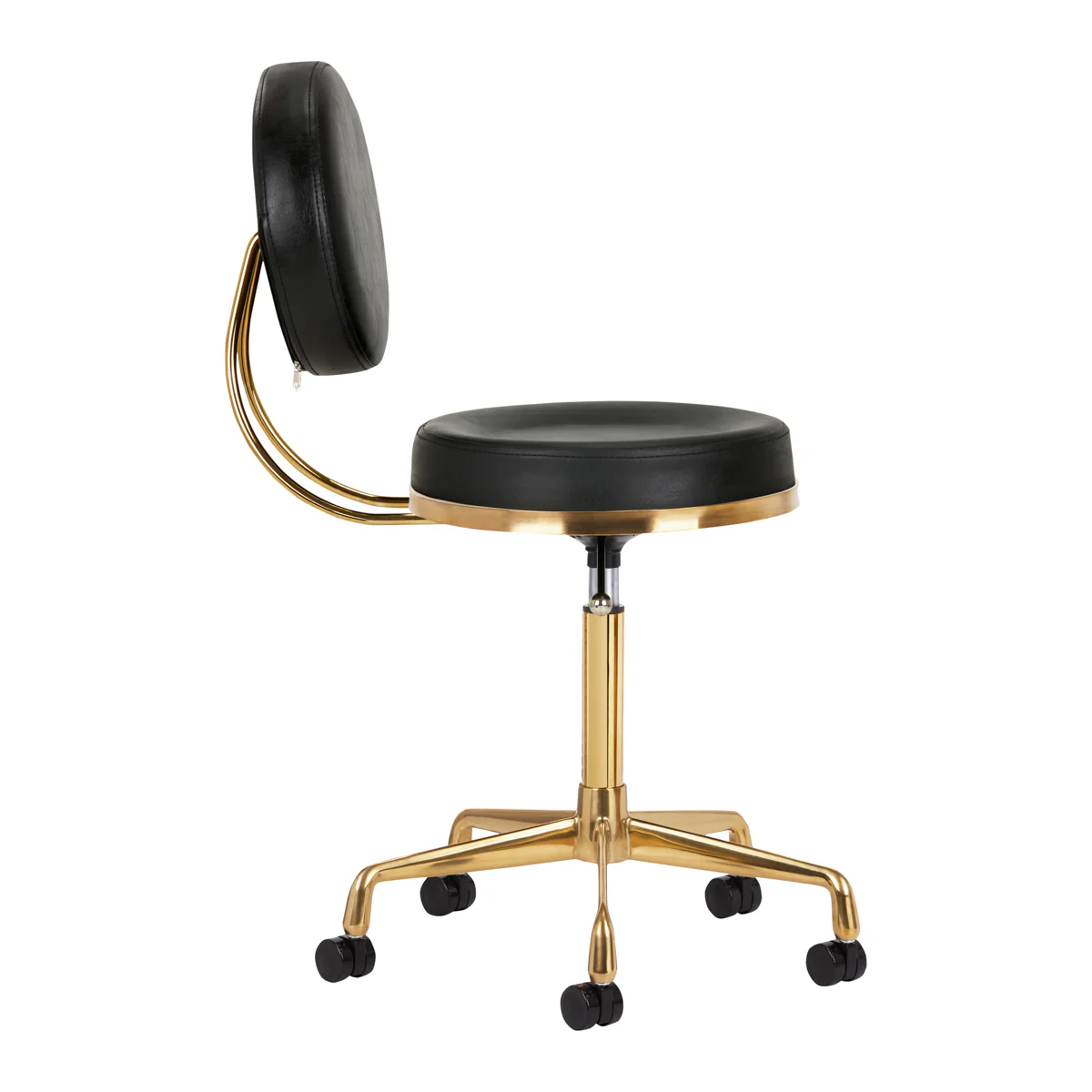 ActiveShop Cosmetic Chair H5 Black Gold - Image 4
