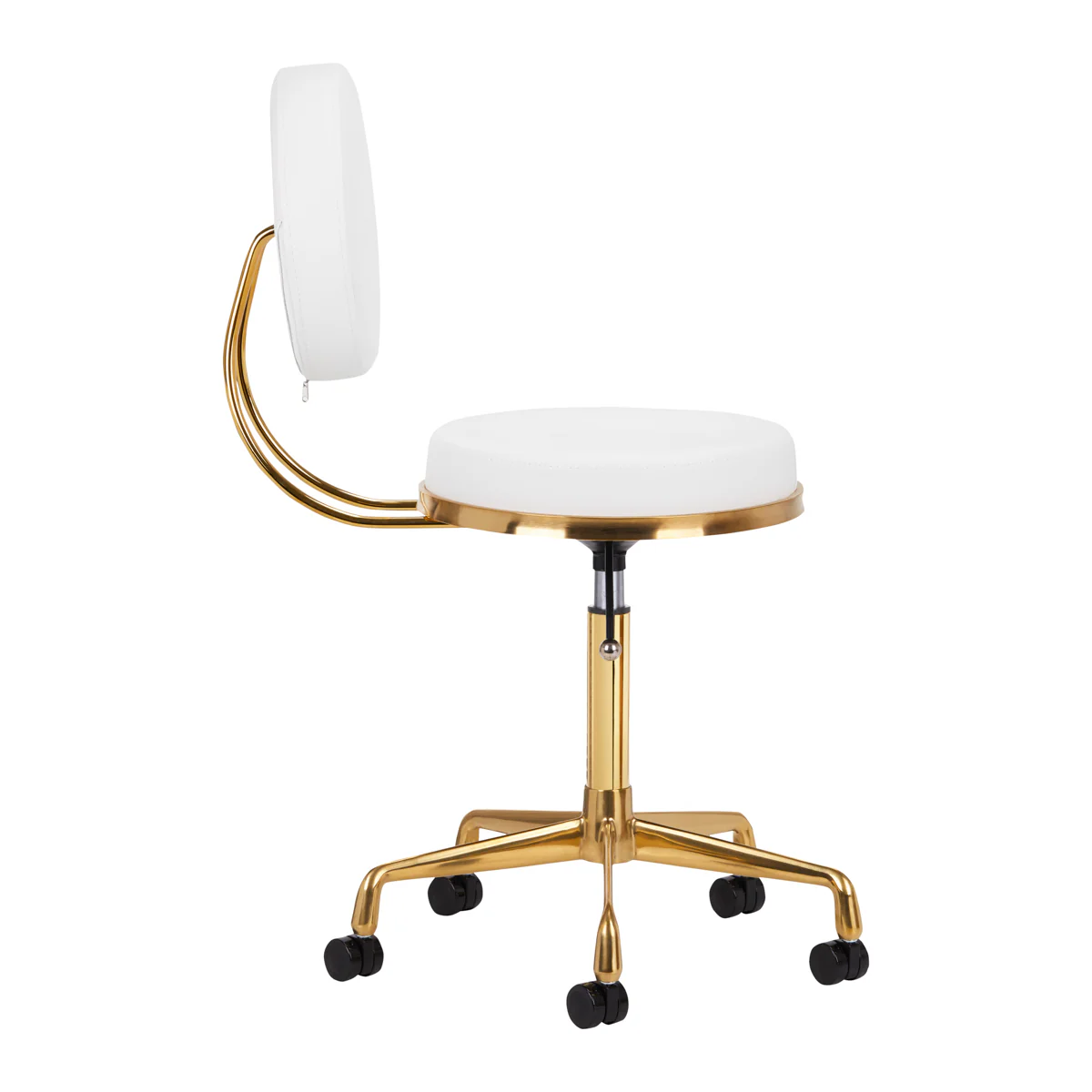 ActiveShop Cosmetic Chair H5 White Gold - Image 2