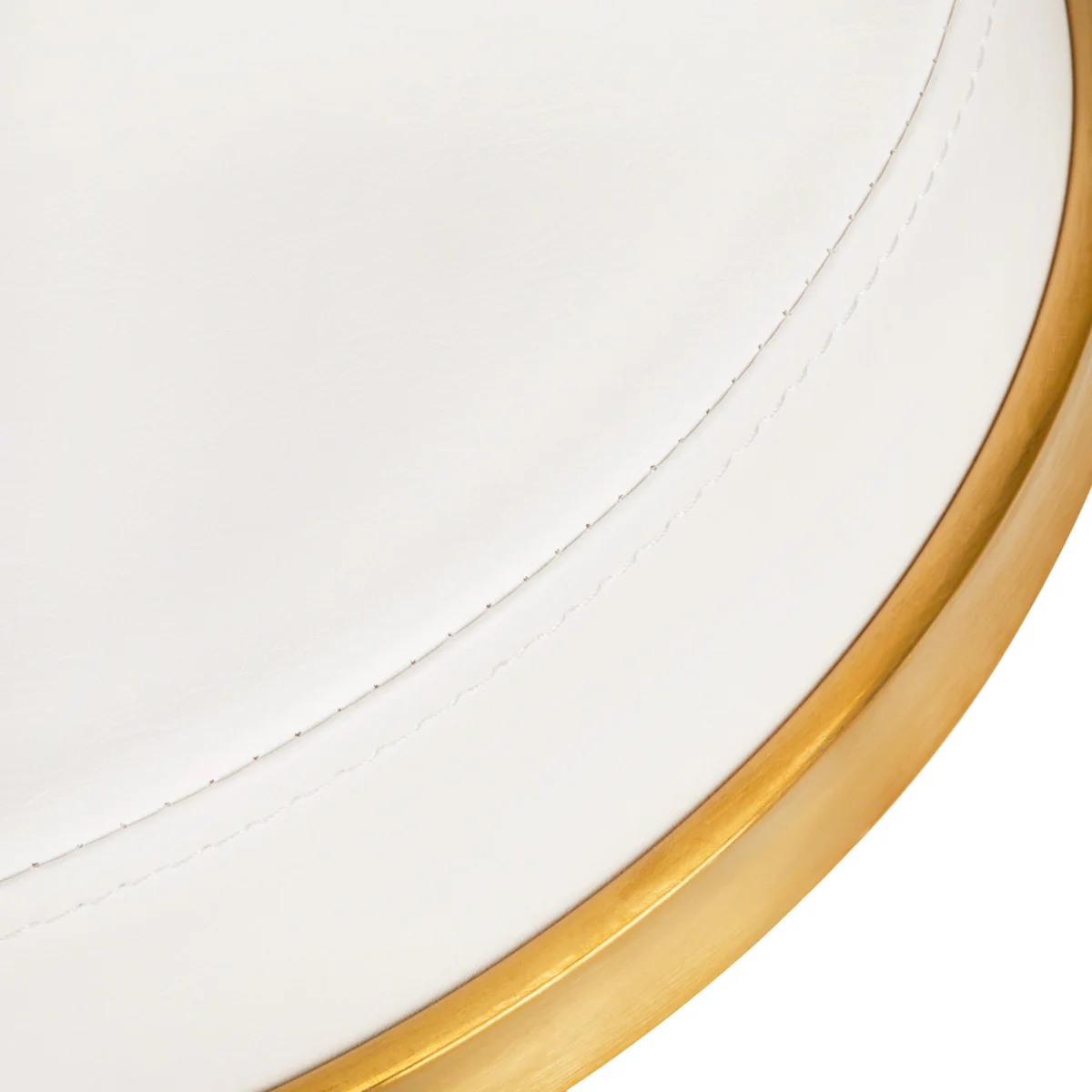 ActiveShop Cosmetic Stool H4 White & Gold - Image 3