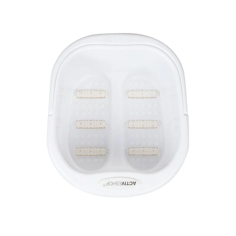 ActiveShop Plastic Pedicure Bowl with Handle & Rollers White - Image 4