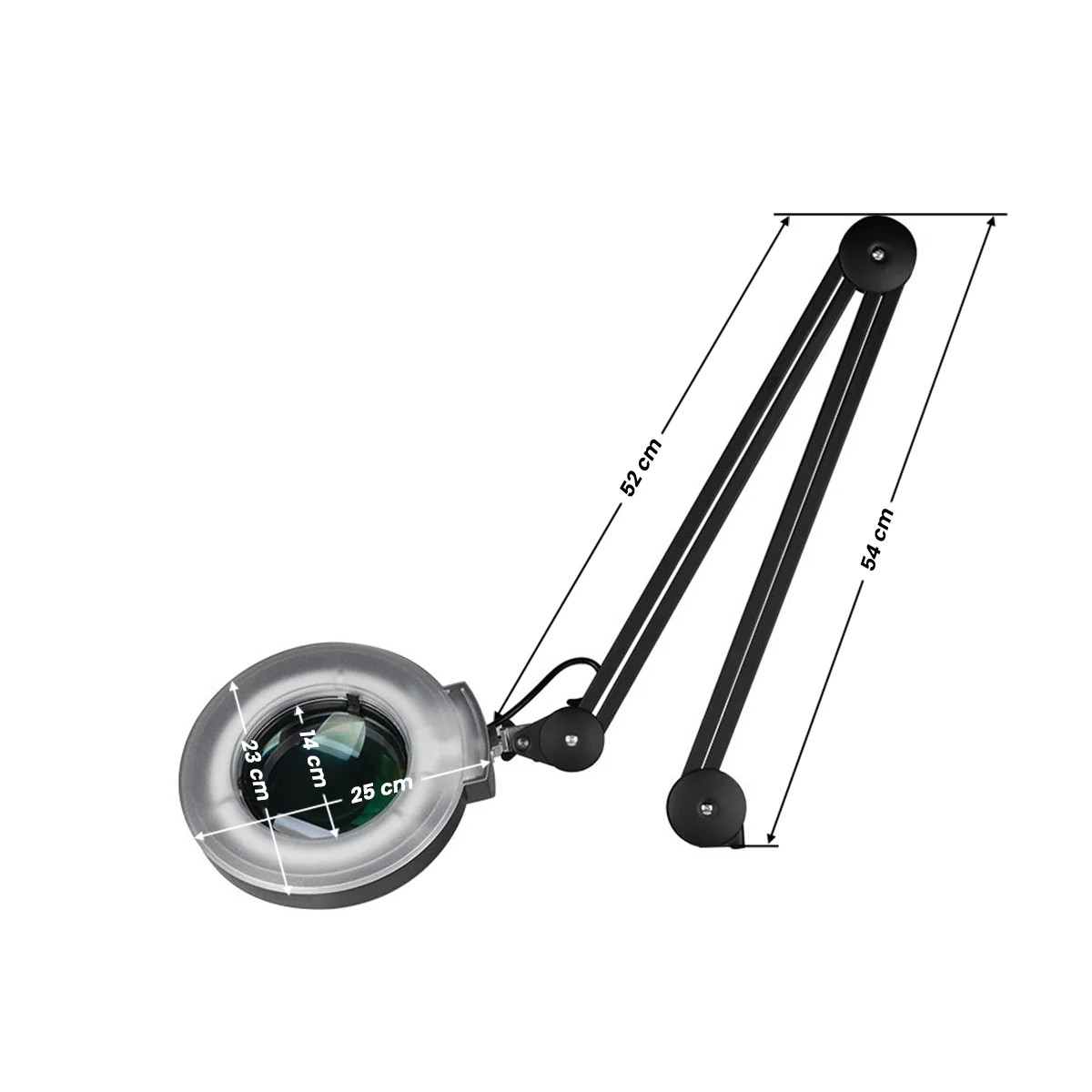 ActiveShop S4 5 Diopter Magnifying Lamp with Tripod Black - Image 4