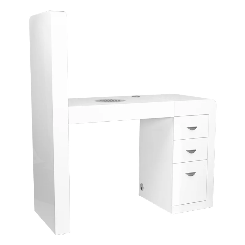 ActiveShop White Beauty Desk 310 with Built-In Absorber Right