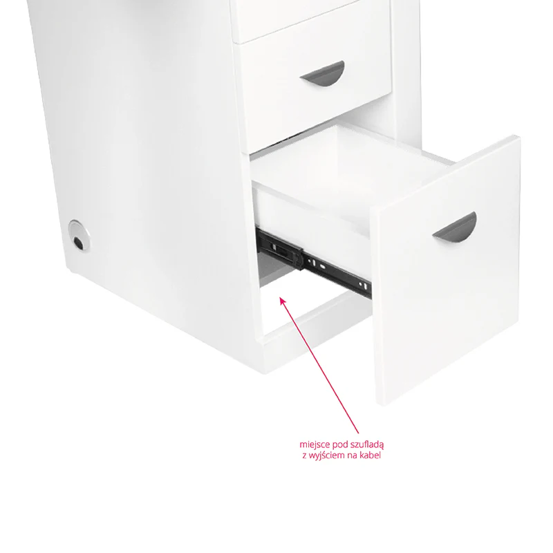ActiveShop White Beauty Desk 310 with Built-In Absorber Right - Image 10