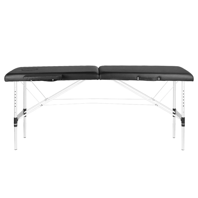 ActivFizjo Aluminum Folding Massage Table Comfort 2 Segments Black & Silver - Image 5