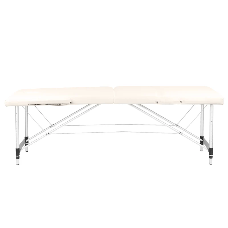 ActivFizjo Aluminum Folding Massage Table Comfort 2 Segments Cream & Silver - Image 7