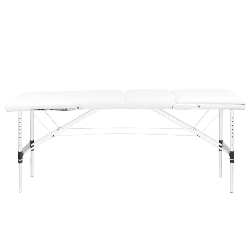 ActivFizjo Aluminum Folding Massage Table Comfort 3 Segments White & Silver - Image 5
