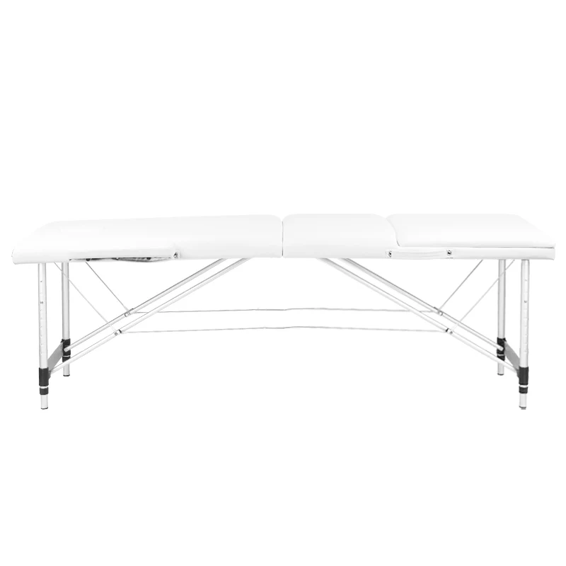 ActivFizjo Aluminum Folding Massage Table Comfort 3 Segments White & Silver - Image 8