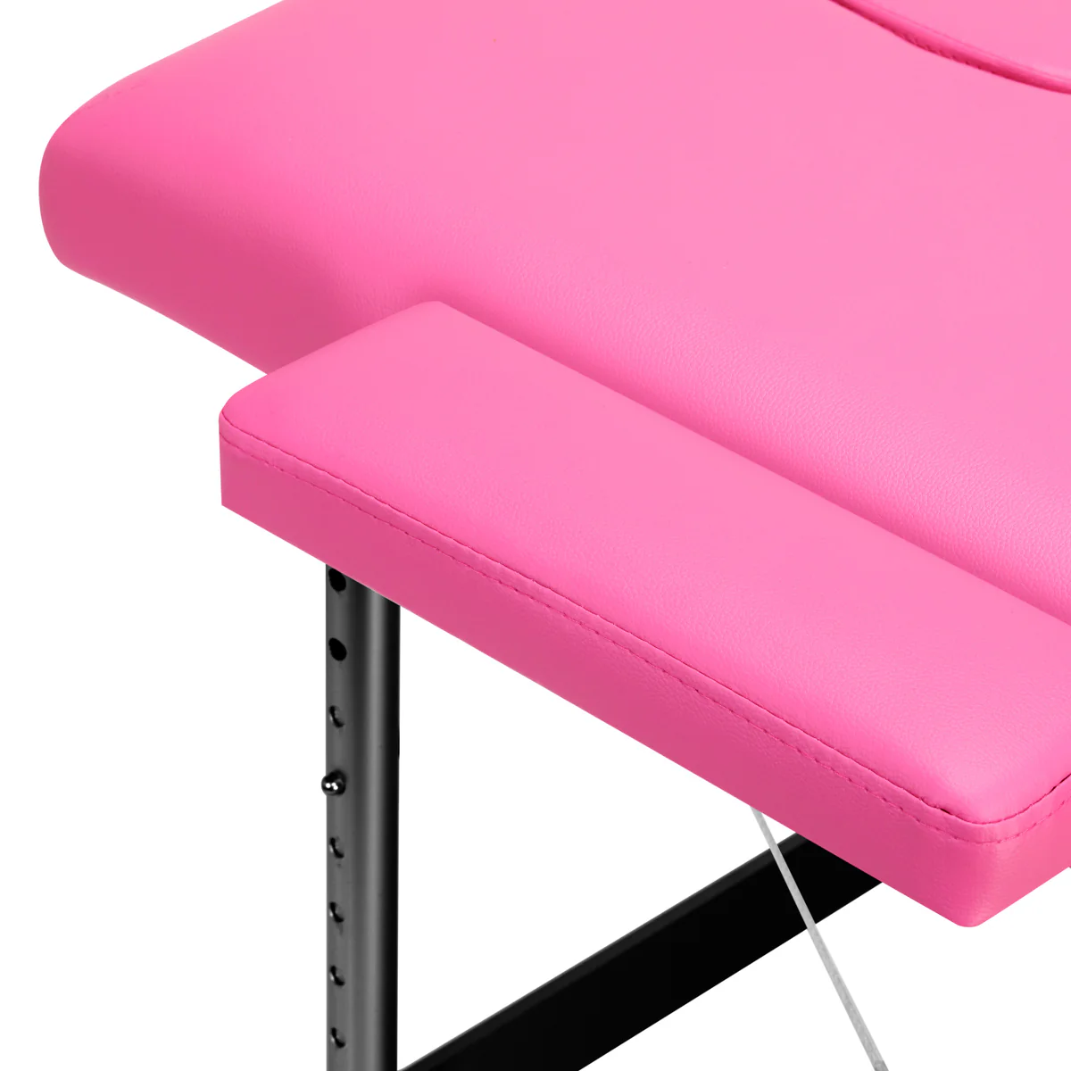 ActivFizjo Aluminum Folding Massage Table Comfort Lux 2-Sections Pink & Black - Image 11
