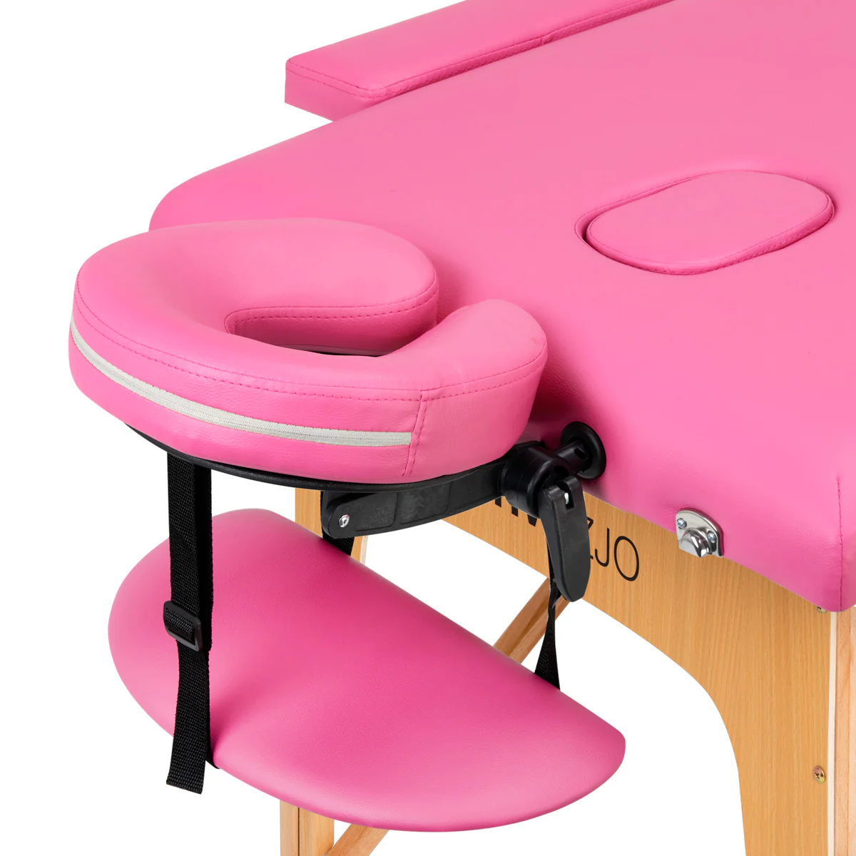 ActivFizjo Wooden Folding Massage Table Comfort Lux 2-Sections Pink - Image 15
