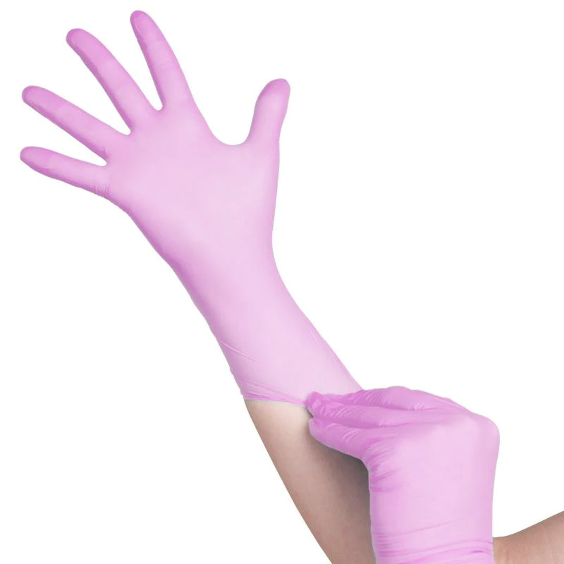 All4med Disposable Diagnostic Nitrile Gloves Pink - Image 3