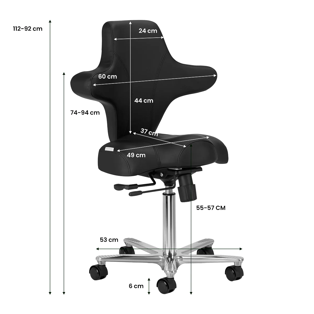 Azzurro Special 152 Beauty Chair Black - Image 5
