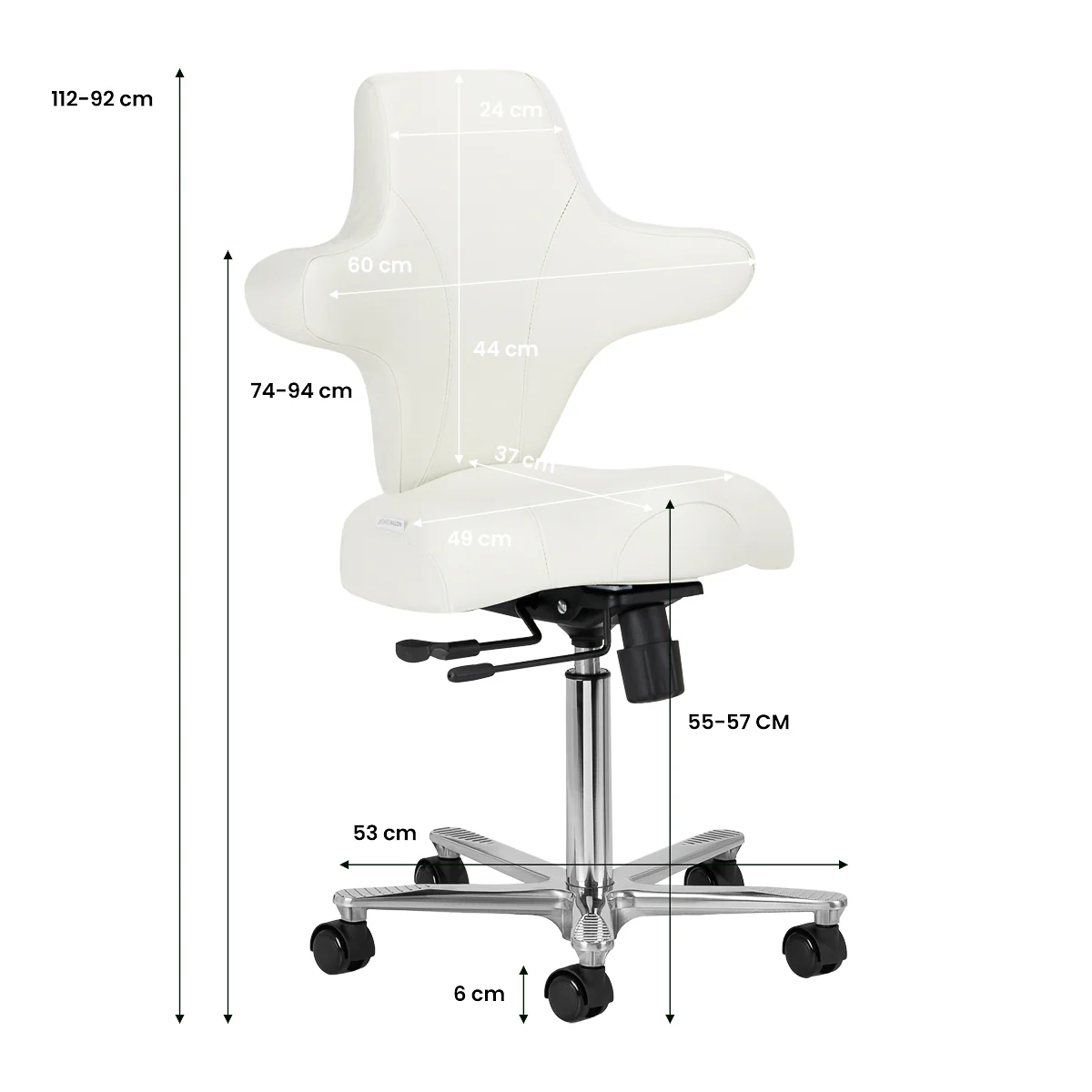 Azzurro Special 152 Beauty Chair White - Image 5