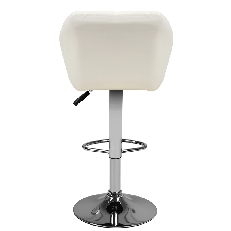 ActiveShop Reception Bar Stool M01 Quilted Adjustable White - Image 4