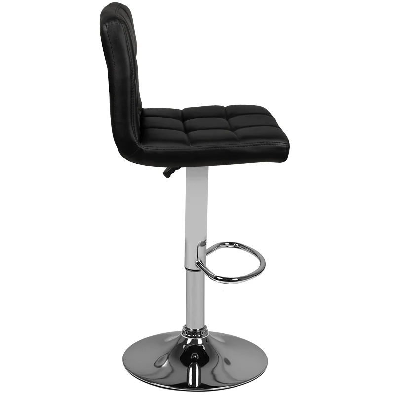 ActiveShop Reception Bar Stool M06 Quilted Adjustable Black - Image 4