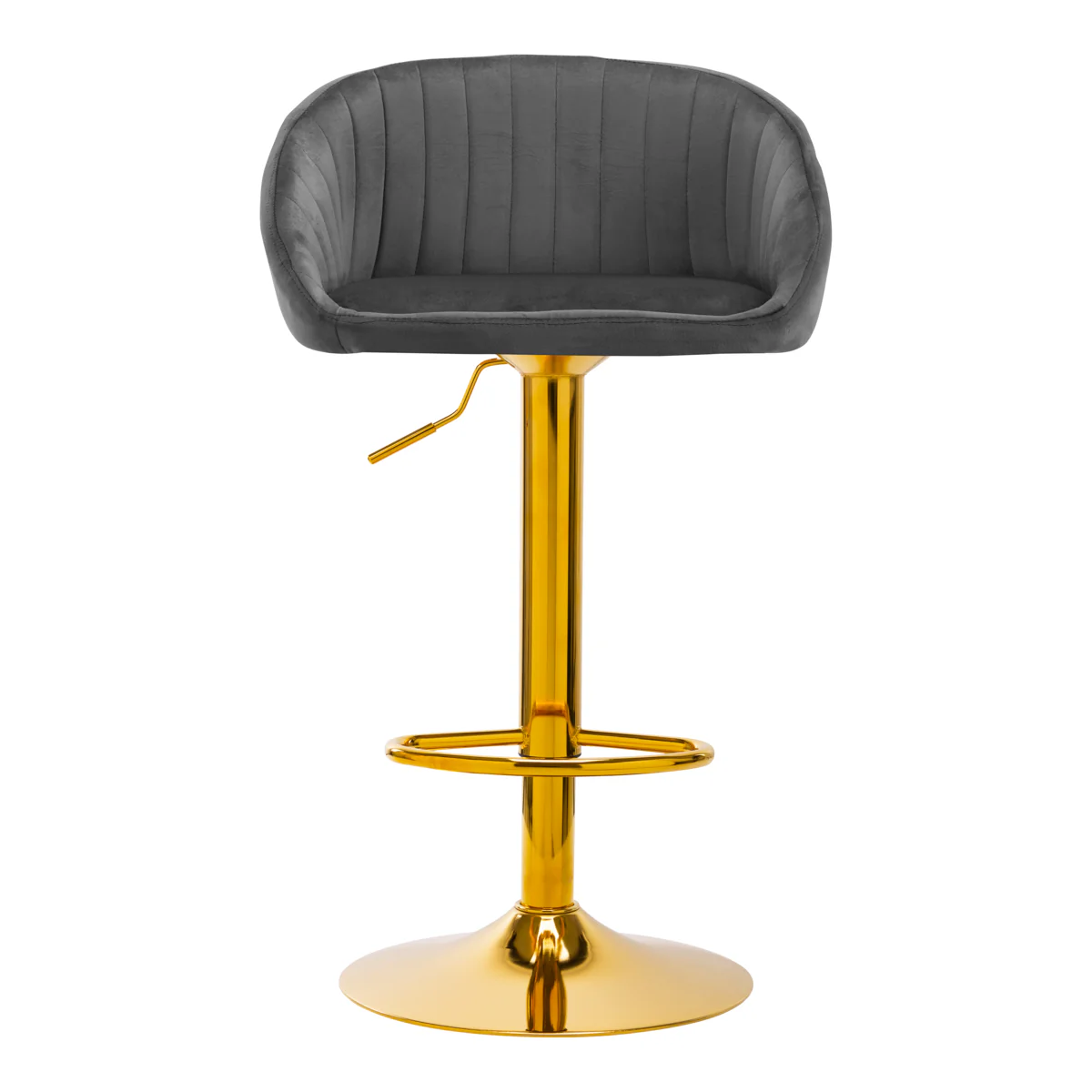 Bar stool QS-B16G VELVET GRAY - Image 5