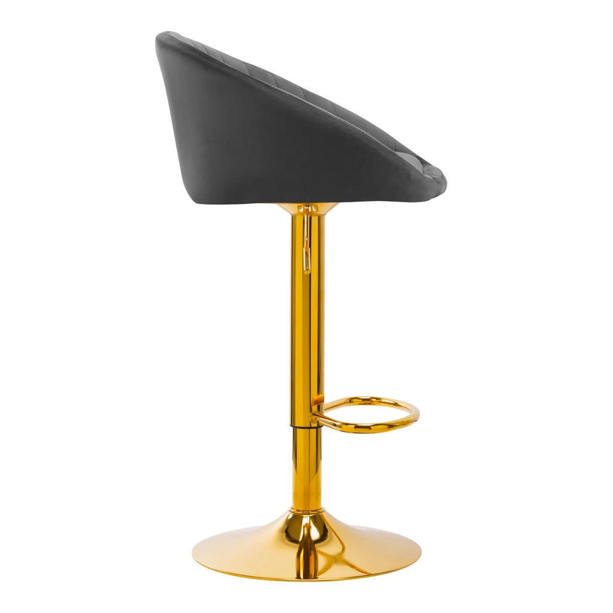 Bar stool QS-B16G VELVET GRAY - Image 6