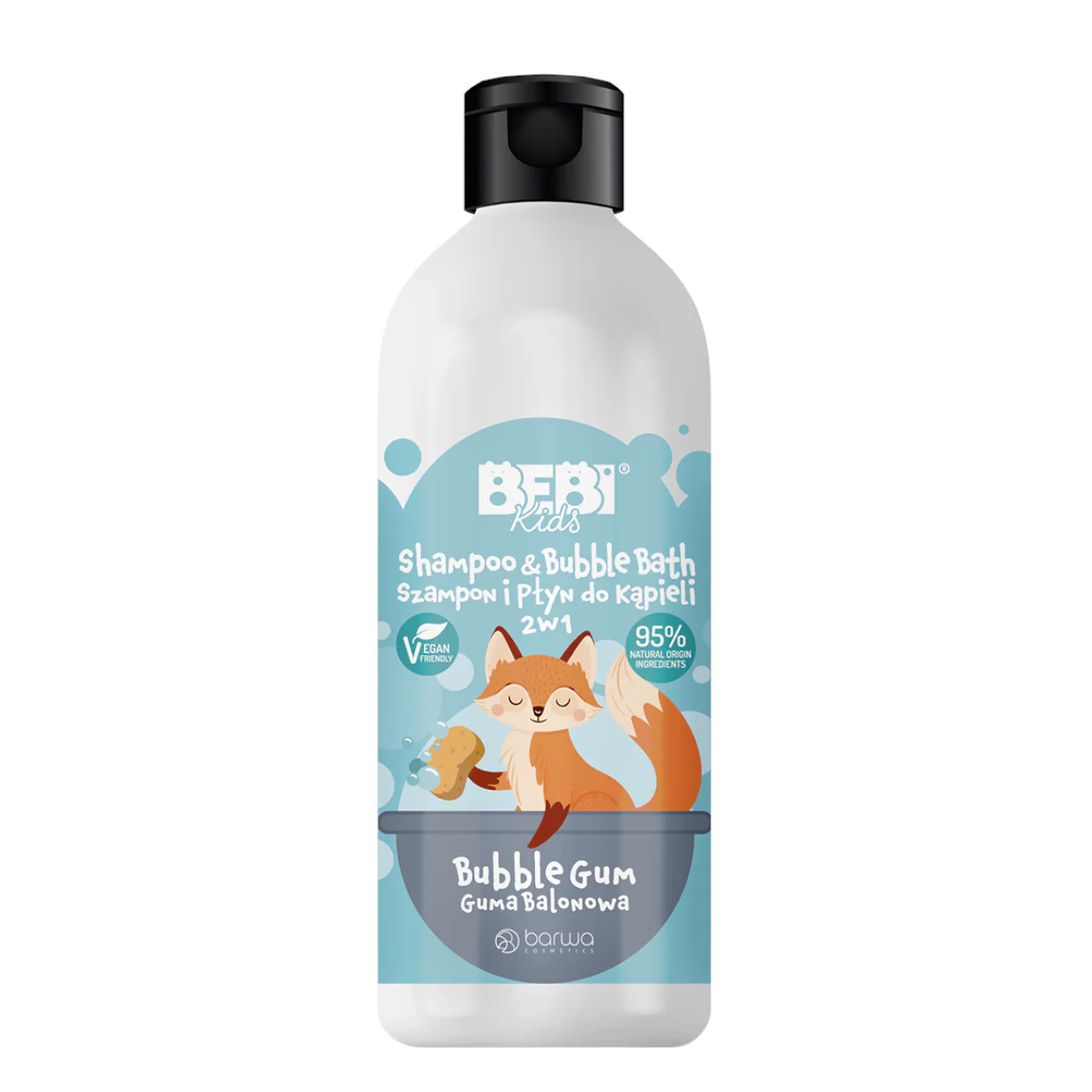 Barwa Bebi Kids Vegan Shampoo & Bubble Bath Bubble Gum