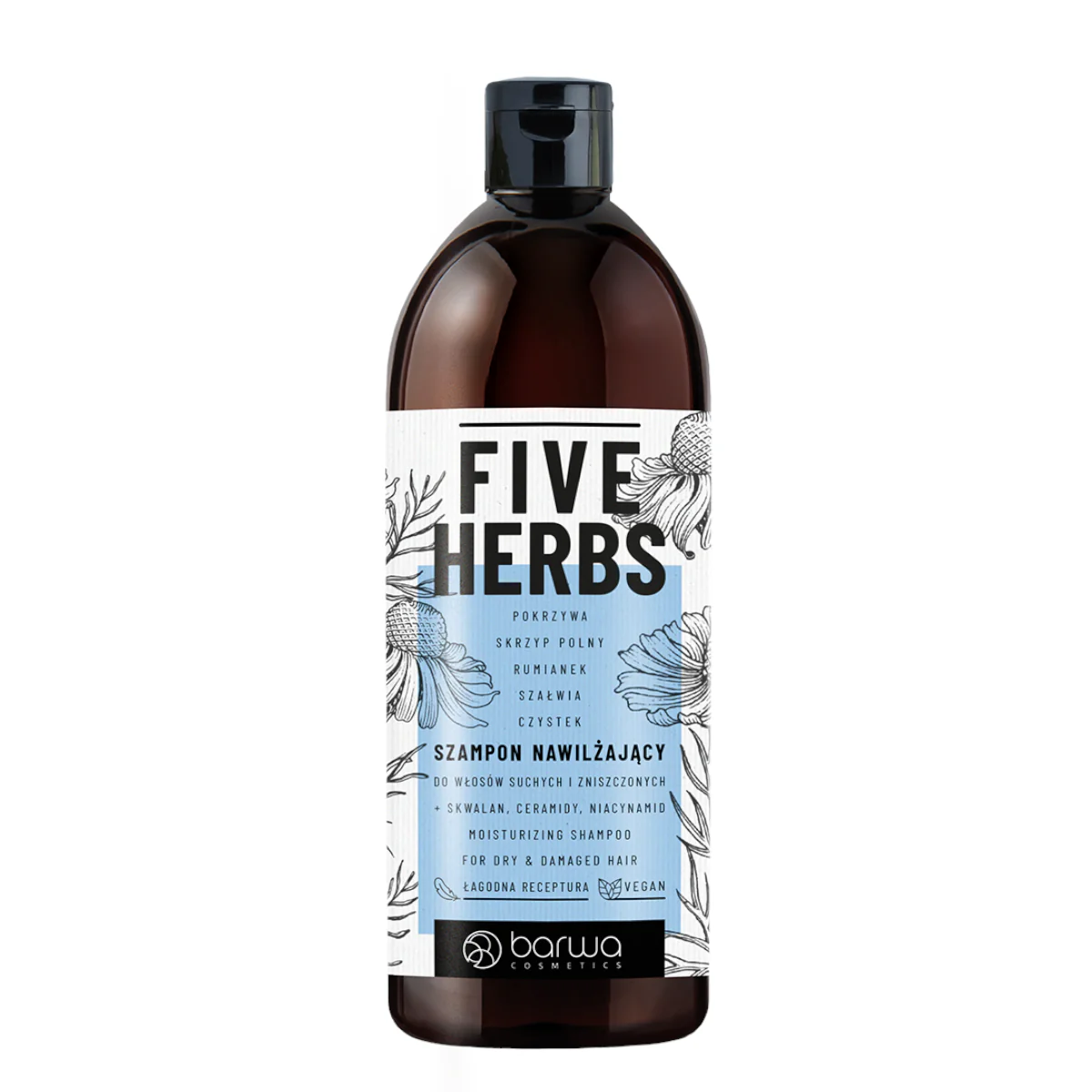 Barwa Five Herbs Moisturising Shampoo for Damaged & Dry Hair
