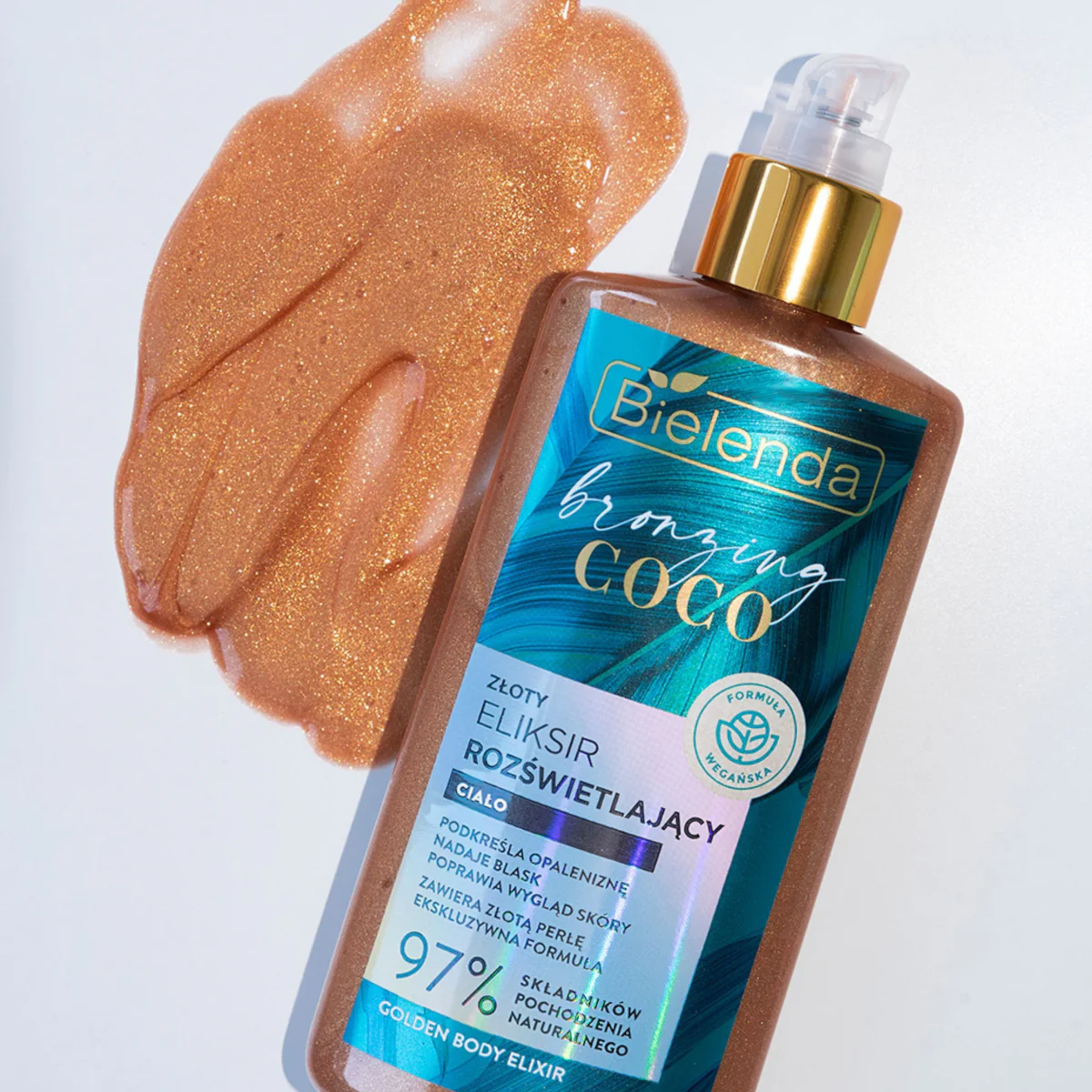 Bielenda Bronzing Coco Gold Illuminating Body Elixir (EXP 06/2026) - Image 2