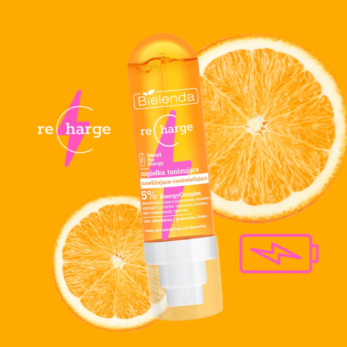 Bielenda Recharge Moisturizing & Illuminating Toning Mist - Image 3