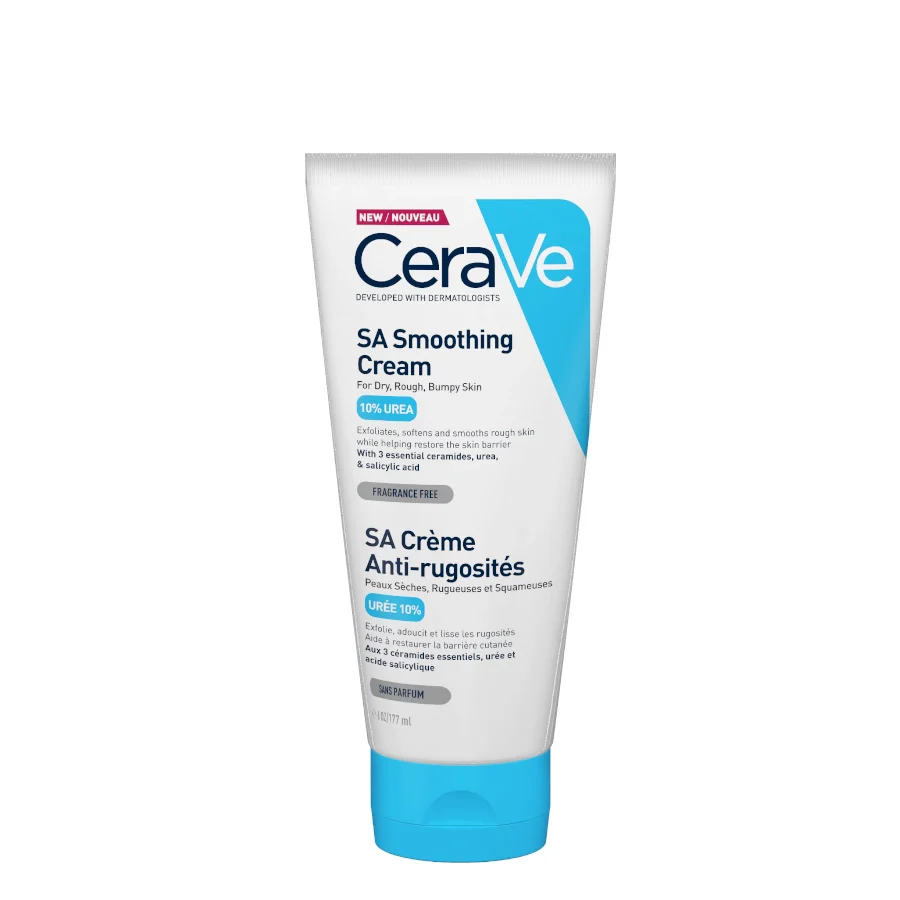 CeraVe SA 10% Urea Smoothing Cream with Ceramides, Urea & Salicylic Acid