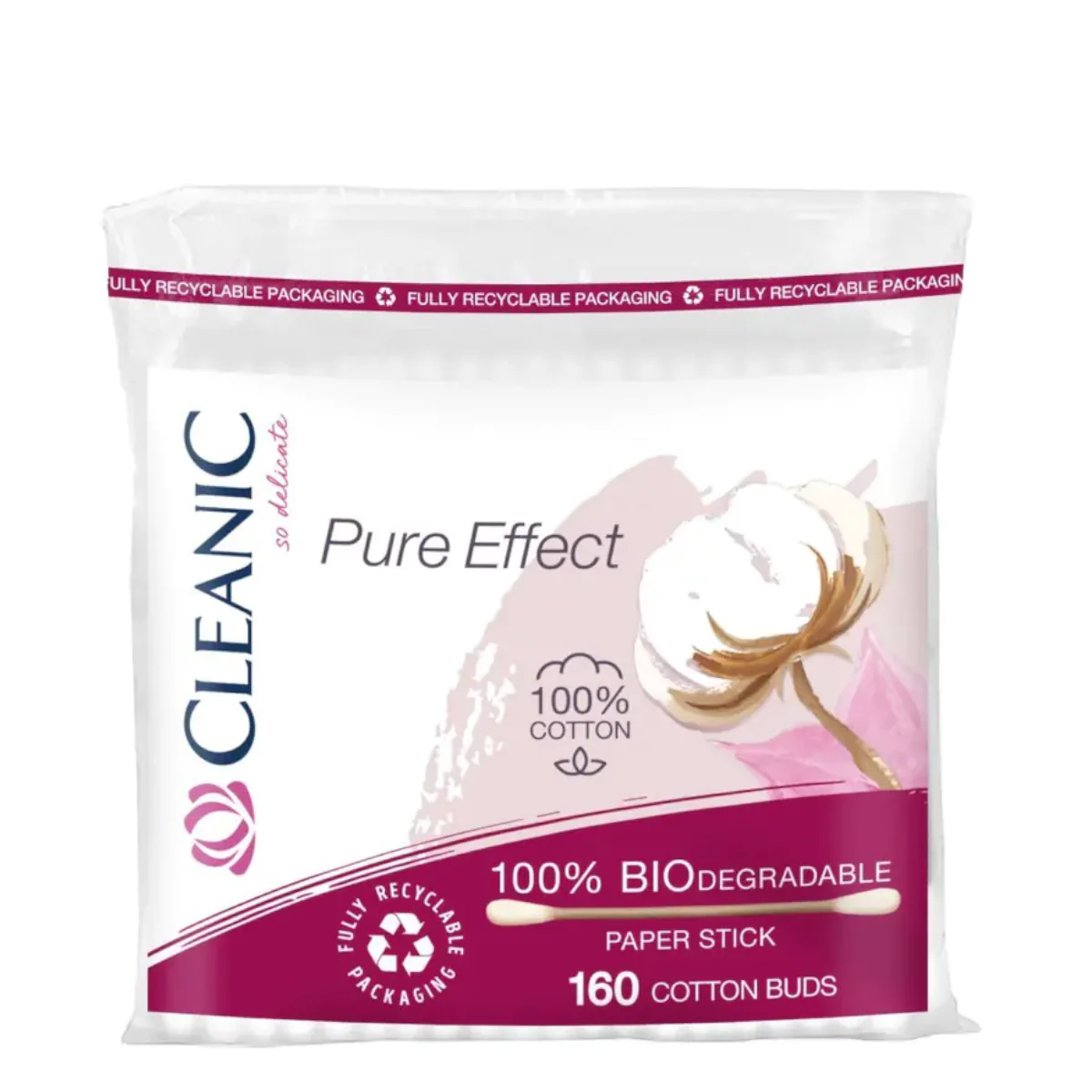 Cleanic Pure Effect 100% Biodegradable Cotton Buds