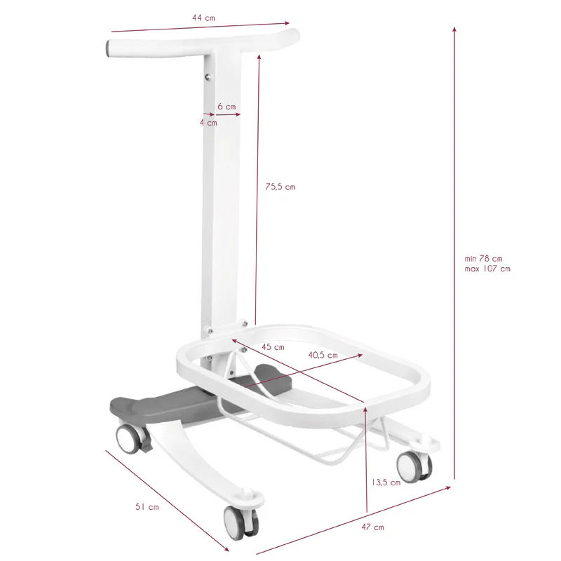ACTIVESHOP Comfort pedicure tray on wheels with lift function - Image 10