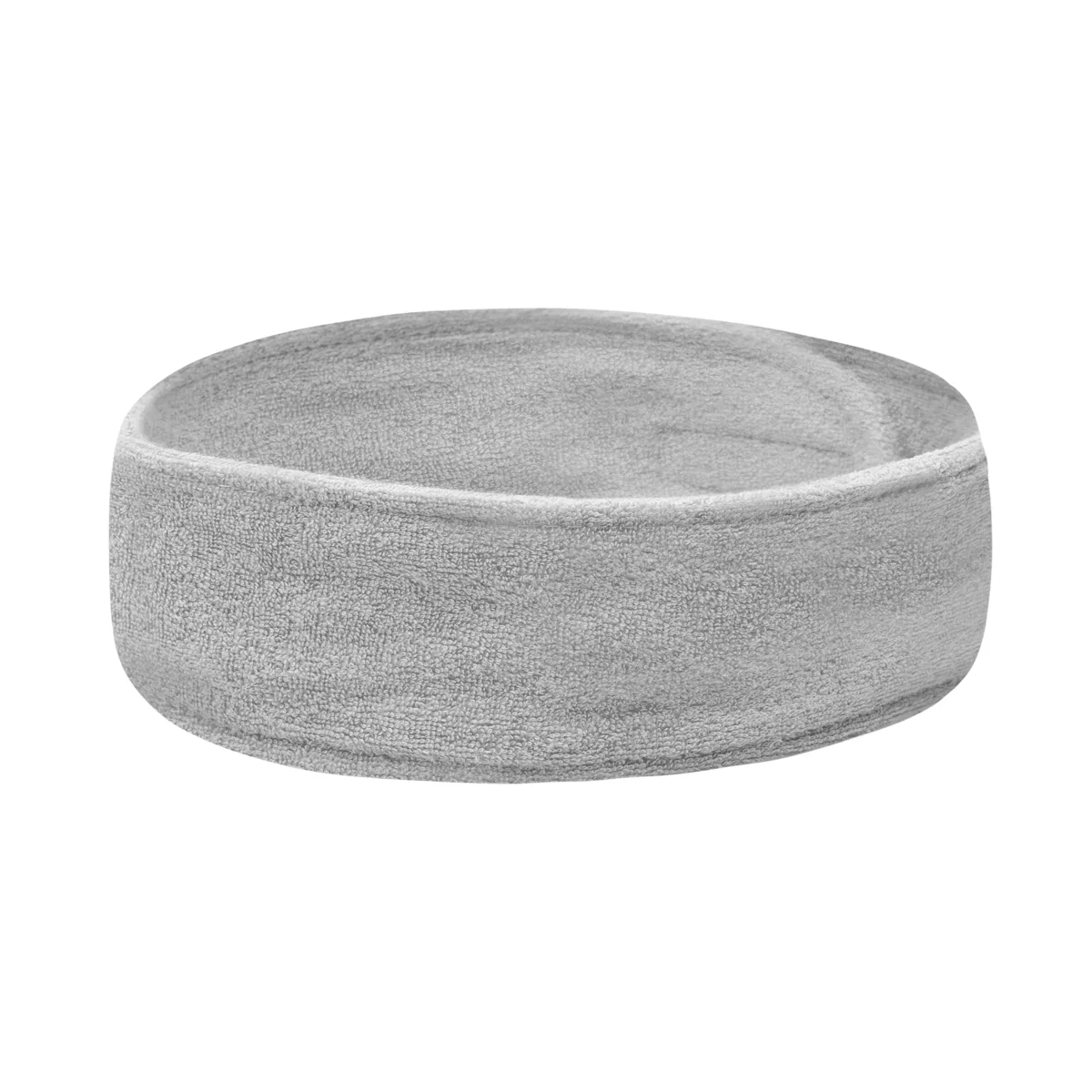 Cosmetic Headband High-Quality Terry Fabric Grey