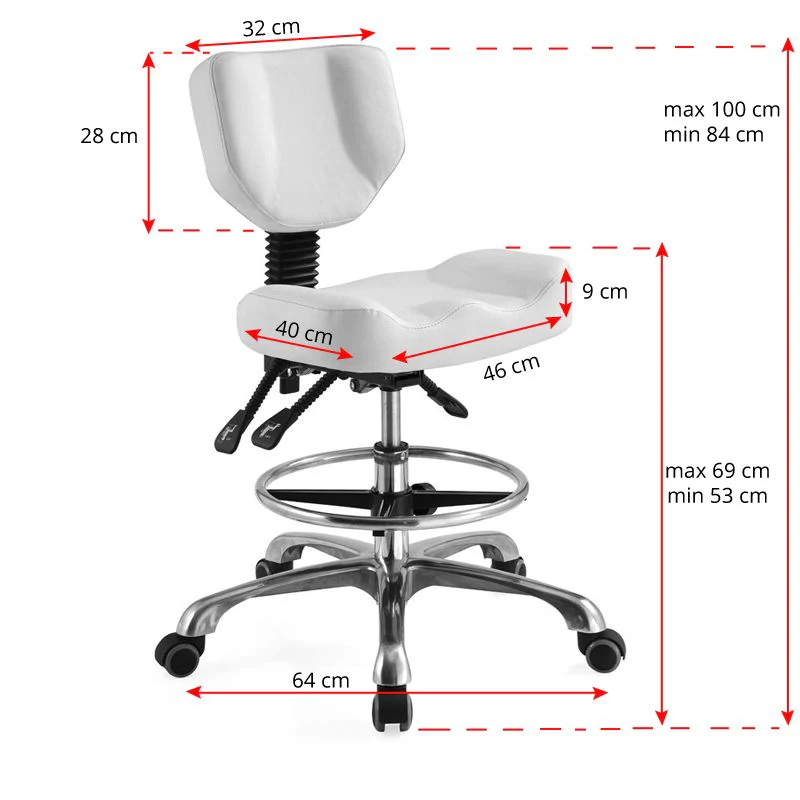 ActiveShop Cosmetic Stool A-4299 White - Image 5