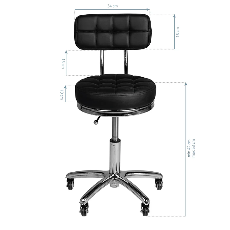 ACTIVESHOP Cosmetic stool am-877 black - Image 2