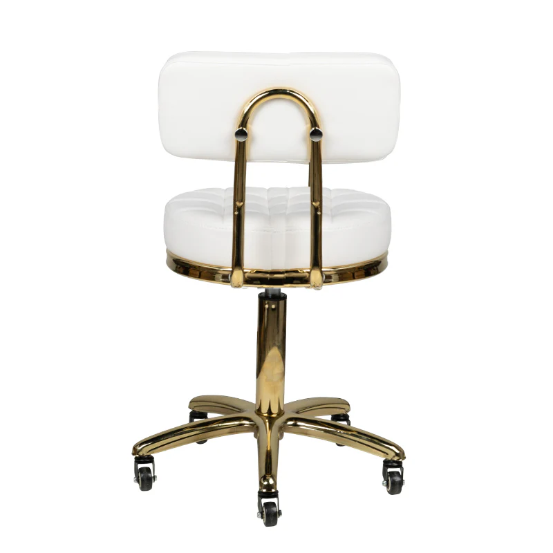 ActiveShop Cosmetic Stool Gold AM-961 White - Image 4