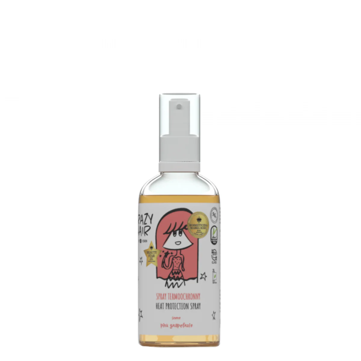 Crazy Hair Heat Protection Spray Pink Grapefruit - Image 4