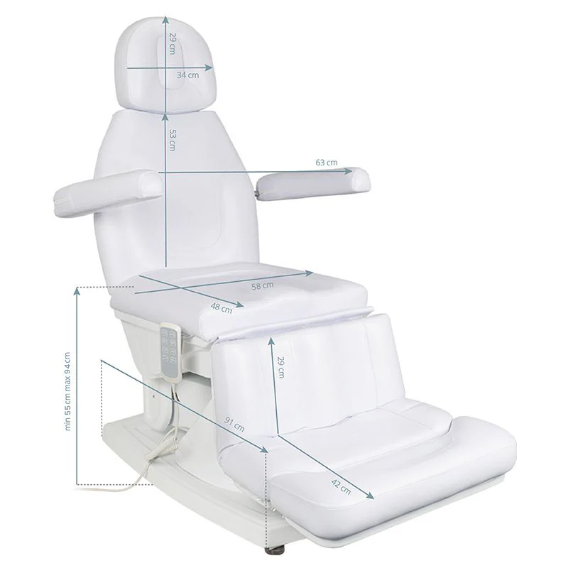 ActiveShop Electro-Floor Cosmetic Chair Kate 4 Strong White - Image 3
