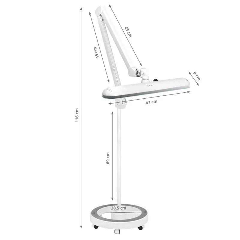 Elegante 801-L Led Workshop Lamp White Light Intensity with Stand - Image 2