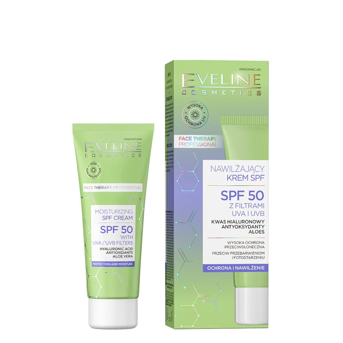 Eveline Moisturizing Face Cream SPF50 (EXP 06/2026)