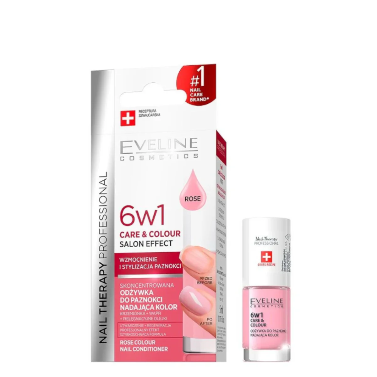 Eveline Nail Therapy 6in1 Care & Colour Nail Conditioner - Image 3