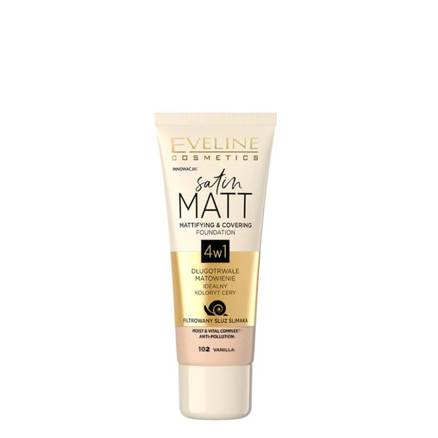 Eveline Satin Matt Mattifying & Covering Foundation - Image 2