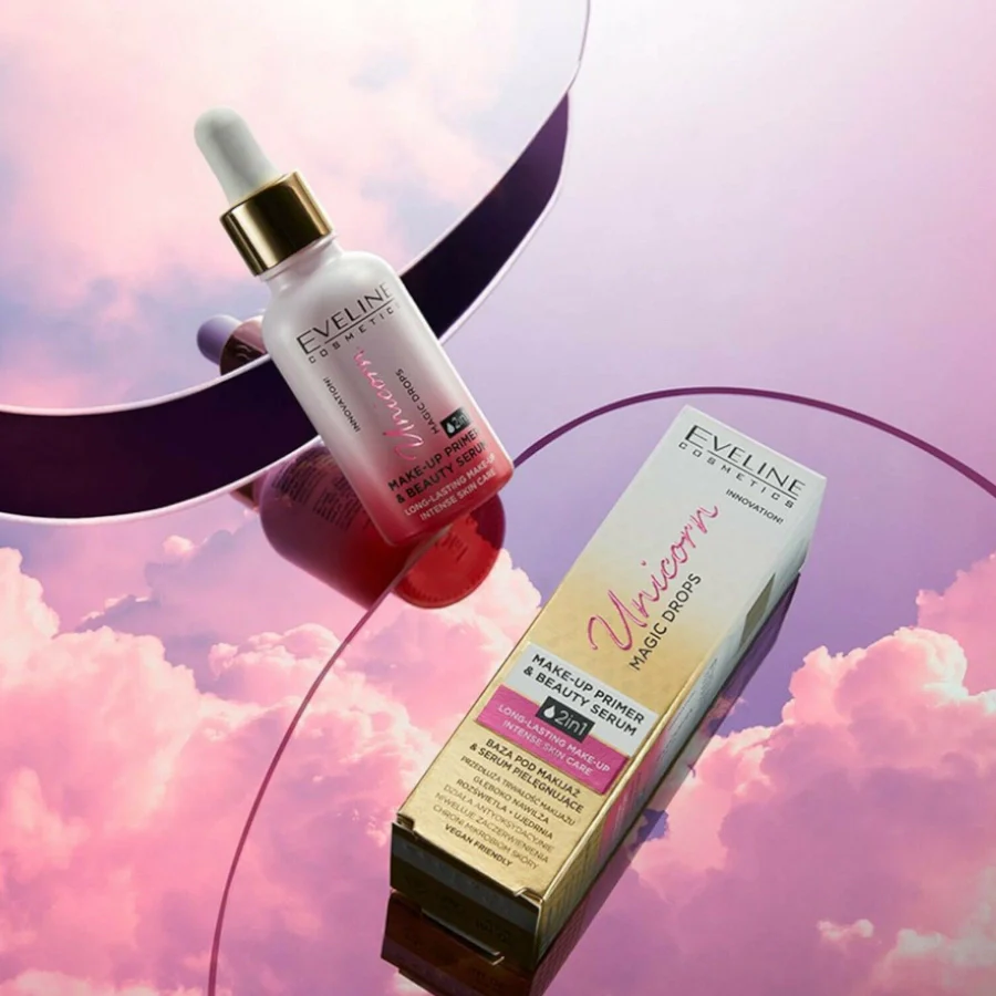 Eveline Unicorn Drops 2in1 Makeup Primer & Beauty Serum - Image 2