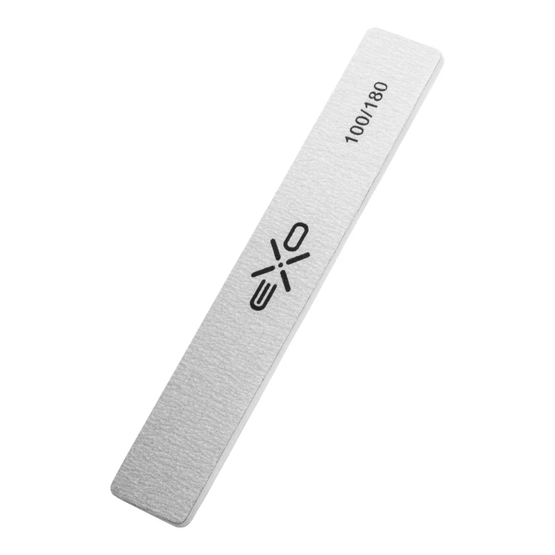 Exo Wide Straight Nail File 100/180 Grit - 10 Pcs Professional Pack - Image 2